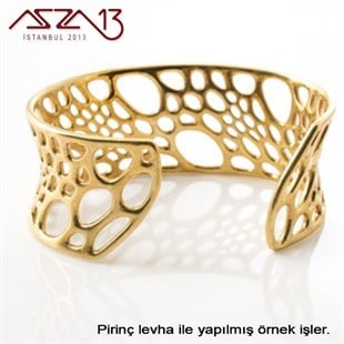 0.8 mm Pirinç Levha (100 mm x 300 mm)