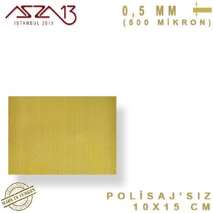 0.5 mm Pirinç Levha (100 mm x 150 mm)
