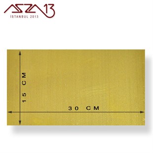 0.6 mm Pirinç Levha (150 mm x 300 mm)