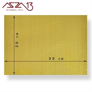 1.0 mm Pirinç Levha (200 mm x 300 mm)