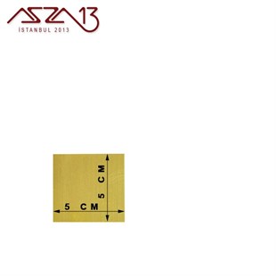 1.0 mm Pirinç Levha [MS63] (50 mm x 50 mm)