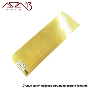 1.0 mm Pirinç Levha (100 mm x 300 mm)