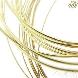 Pirinç Yuvarlak Tel / 0.6 mm / 5 Metre