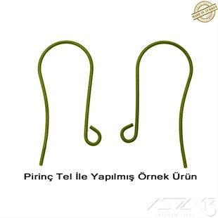 Pirinç Yuvarlak Tel / 0.8 mm / 5 Metre