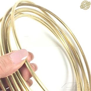 Pirinç Yuvarlak Tel / 3,0 mm / 1 Metre