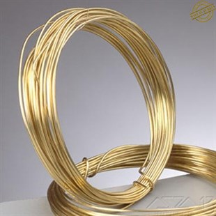 Pirinç Yuvarlak Tel / 0.8 mm / 5 Metre