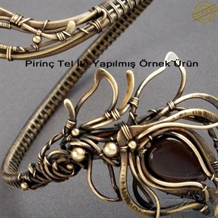 Pirinç Yuvarlak Tel / 0.25 mm / 5 Metre