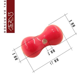 8x17 mm Fıstık, Renkli Boncuk / Paket İçeriği 3 Adet