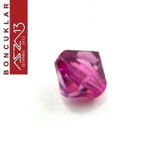 Bikon (Piramit), 8 mm, Açık Mor Boncuk / Paket İçeriği 110 Adet