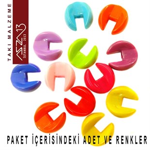 Karışık Renk, 14 mm Top, Lego Boncuk / Paket İçeriği 6 Top (12 Parça)