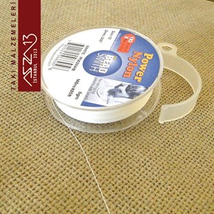 0,2 mm Power Nylon Fiber İplik / Beyaz