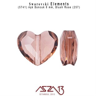 5741 257 (Blush Rose) Love Bead, (Aşk Boncuk) 8 mm / 4 Adet