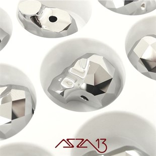 Swarovski 5750 Metallic Light Chrome 2x (Skull Bead) 13 mm Kurukafa Boncuk