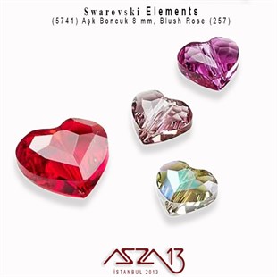 5741 257 (Blush Rose) Love Bead, (Aşk Boncuk) 8 mm / 4 Adet