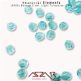 5000 263 (Light Turquoise) Bead (Açık Turkuaz Renk Boncuk) 3 mm / 72 Adet