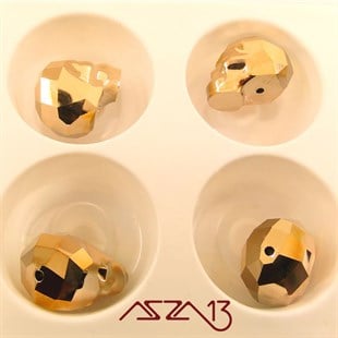 Swarovski 5750 Metallic Rose Gold 2x (Skull Bead) 19 mm Kurukafa Boncuk
