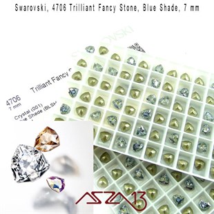 Swarovski 4706 Blue Shade (Trilliant Fancy Stone) 7 mm / 3 Adet