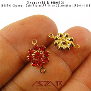 60879 F236 1088 (Hyantach) PP 18 ve 32 Gold Plated Linked / 1 Adet