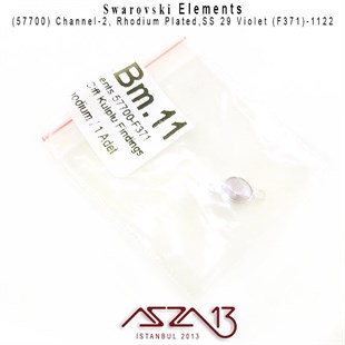 57700 F371 1122 (Violet) SS 29 Rhodium Plated Linked / 1 Adet