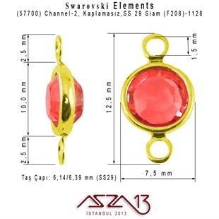 57700 F208 1128 (Siam) SS 29 No Plated Linked / 1 Adet