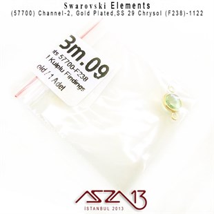 57700 F238 1122 (Chrysol) SS 29 Gold Plated Linked / 1 Adet