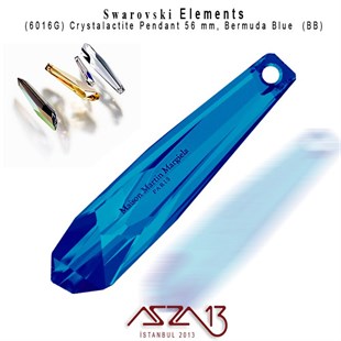 6016G 001 BB (Crystal Bermuda Blue) The Grand Crystalactite 56 mm / Paket İçeriği 1 Adet