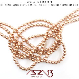 5810-769 Crystal Rose Gold Pearl 4 mm (İnci) / 50 Adet