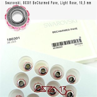 Swarovski 80301 Rose (BeCharmed Bead) 10,5 mm Pave