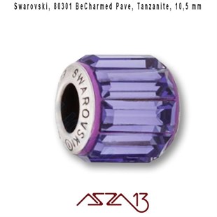 Swarovski 80301 Tanzanite (BeCharmed Bead) 10,5 mm Pave