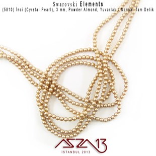 5810-305 Crystal Powder Almond Pearl 3 mm (İnci) / 50 Adet