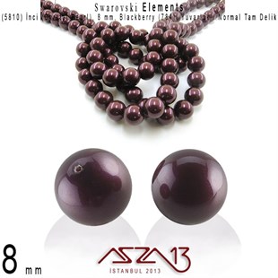 5810-784 Crystal Blackberry Pearl 8 mm (İnci) / 30 Adet