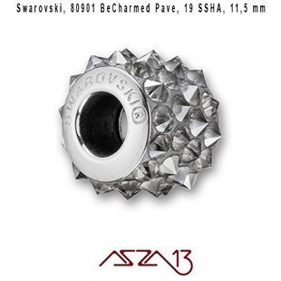 Swarovski 80901 001 Silver Shade (BeCharmed Pave Spikes) 11,5 mm Pave