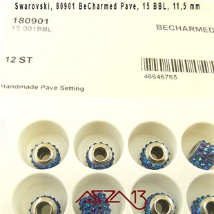 Swarovski 80901 001 Bermuda Blue (BeCharmed Pave Spikes) 11,5 mm Pave