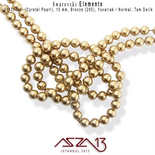 5810-295 Crystal Bronze Pearl 10 mm (İnci) / 15 Adet