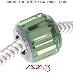 Swarovski 80301 Peridot (BeCharmed Bead) 10,5 mm Pave