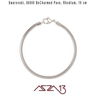 Swarovski 80000 Rhodium (BeCharmed) 19 cm Bileklik Zinciri