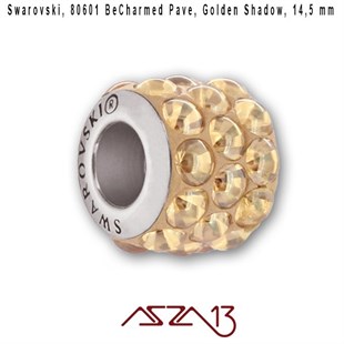 Swarovski 80601 Golden Shadow (BeCharmed Pave Cabochon) 10,5 mm Pave