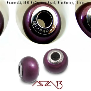 Swarovski 5890 Blackberry (BeCharmed Pearl) 14 mm Pave
