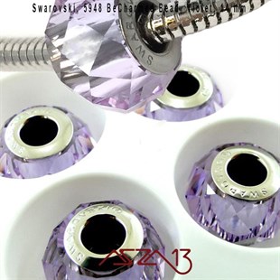 Swarovski 5948 Violet (BeCharmed Briolette Bead) 14 mm Pave