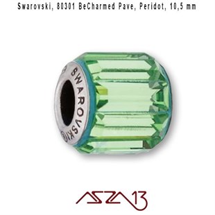 Swarovski 80301 Peridot (BeCharmed Bead) 10,5 mm Pave