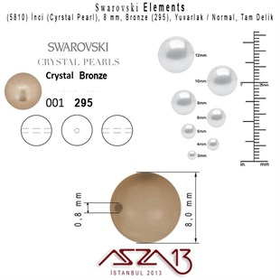 5810-295 Crystal Bronze Pearl 8 mm (İnci) / 30 Adet