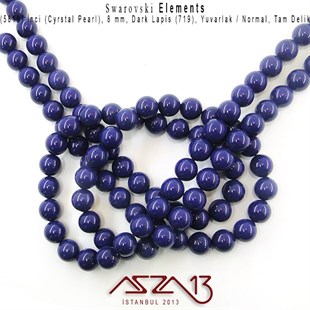 5810-719 Crystal Dark Lapis Pearl 8 mm (İnci) / 30 Adet