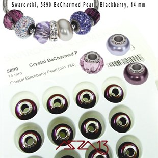 Swarovski 5890 Blackberry (BeCharmed Pearl) 14 mm Pave