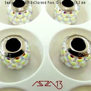 Swarovski 80601 Aurore Boreale (BeCharmed Pave Cabochon) 10,5 mm Pave