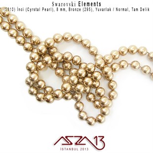 5810-295 Crystal Bronze Pearl 8 mm (İnci) / 30 Adet