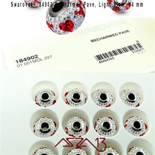Swarovski 84902 Light Siam (BeCharmed Pave) 14 mm Pave