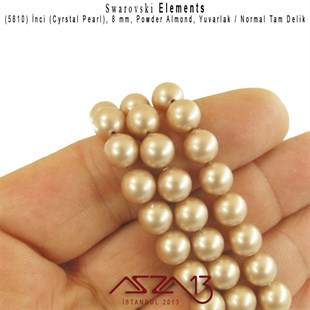 5810-305 Crystal Powder Almond Pearl 8 mm (İnci) / 30 Adet