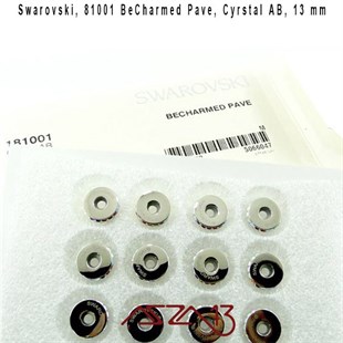 Swarovski 81001 Aurore Boreale (BeCharmed Pave  Stopper) 13 mm Pave