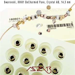 Swarovski 80601 Aurore Boreale (BeCharmed Pave Cabochon) 10,5 mm Pave