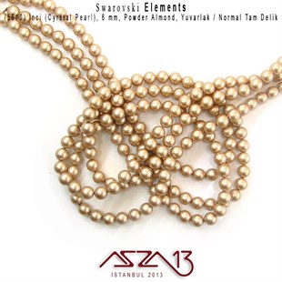 5810-305 Crystal Powder Almond Pearl 6 mm (İnci) / 40 Adet